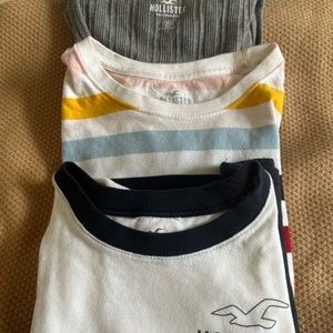 Bundle of 3 Hollister Women’s Crop Tops, Sz: M & S